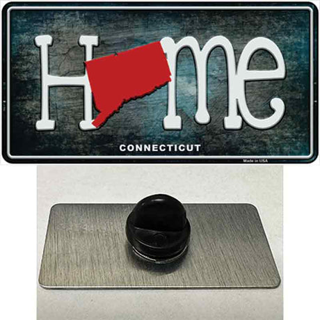 Connecticut Home State Outline Novelty Metal Hat Pin