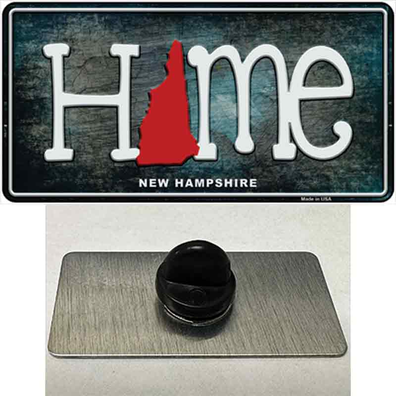 New Hampshire Home State Outline Novelty Metal Hat Pin