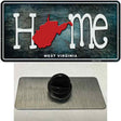 West Virginia Home State Outline Novelty Metal Hat Pin