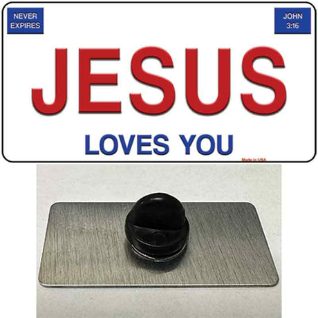 Jesus Loves You Novelty Metal Hat Pin