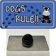 Dogs Rule Novelty Metal Hat Pin Tag