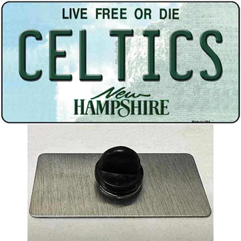 Celtics New Hampshire State Novelty Metal Hat Pin