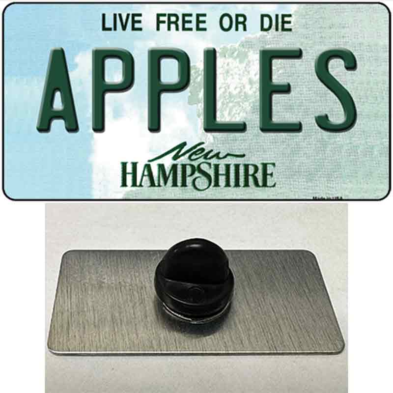 Apples New Hampshire State Novelty Metal Hat Pin