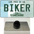 Biker New Hampshire State Novelty Metal Hat Pin