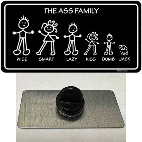 The Ass Family Novelty Metal Hat Pin