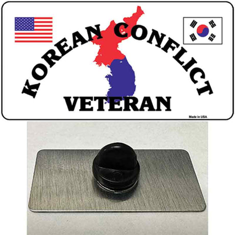 Korean Conflict Veteran Novelty Metal Hat Pin