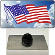 American Flag Cloud Novelty Metal Hat Pin