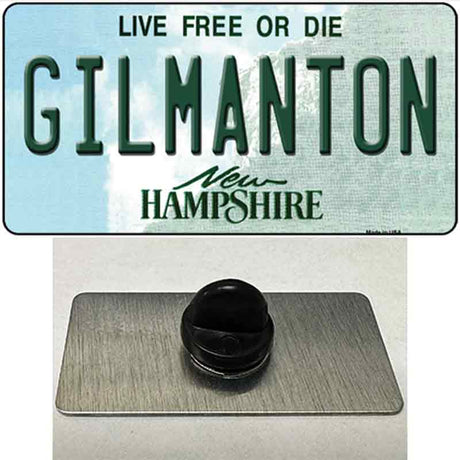 Gilmanton New Hampshire Novelty Metal Hat Pin