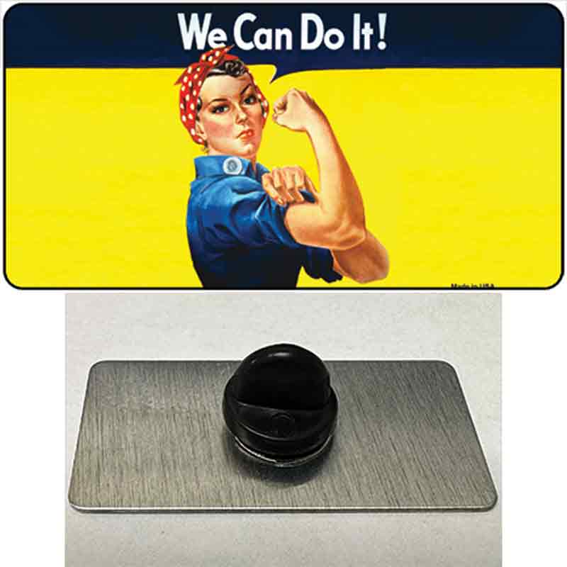 We Can Do It Novelty Metal Hat Pin