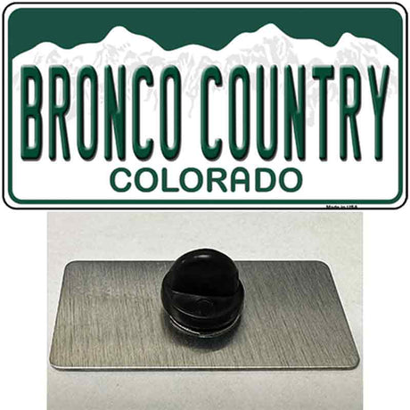 Bronco Country Colorado Novelty Metal Hat Pin