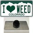 I Love Weed Colorado Novelty Metal Hat Pin