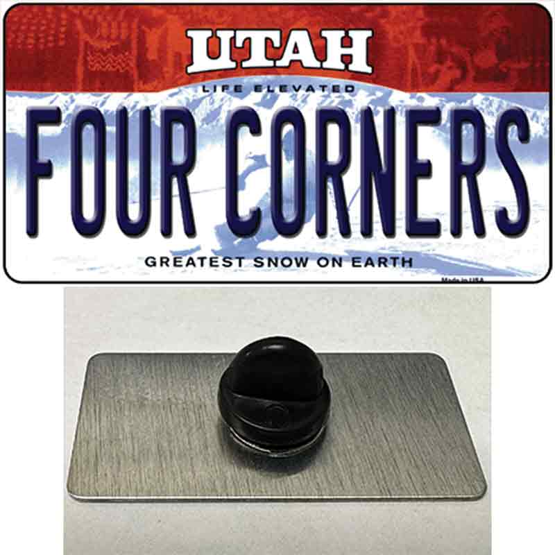 Utah Four Corners Novelty Metal Hat Pin