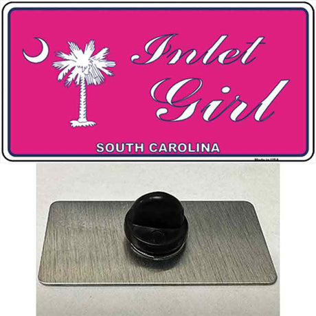 Inlet Girl SC Pink Novelty Metal Hat Pin