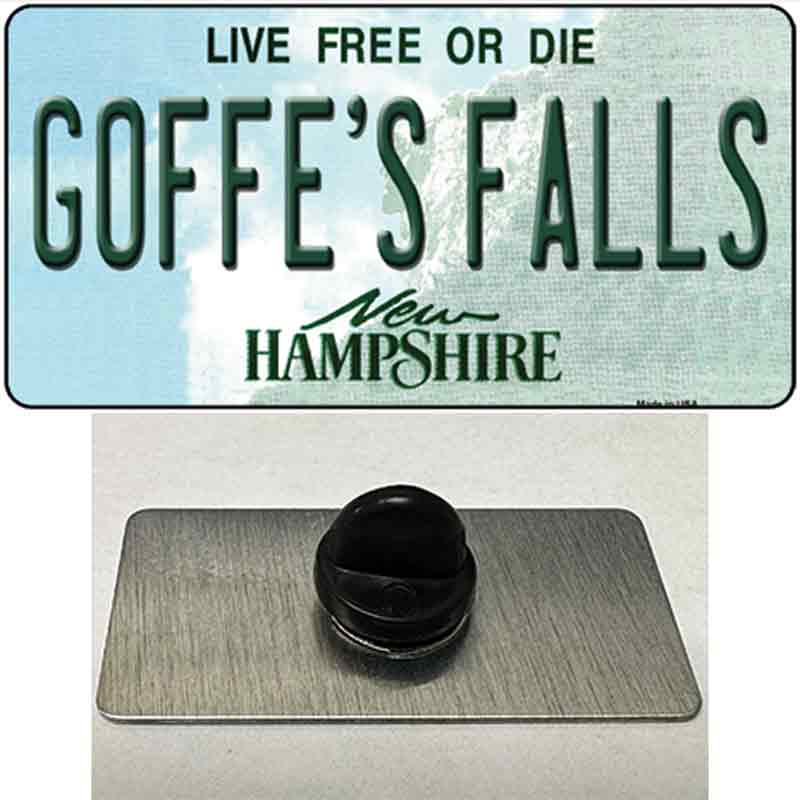 Goffes Falls New Hampshire Novelty Metal Hat Pin