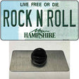 Rock N Roll New Hampshire Novelty Metal Hat Pin