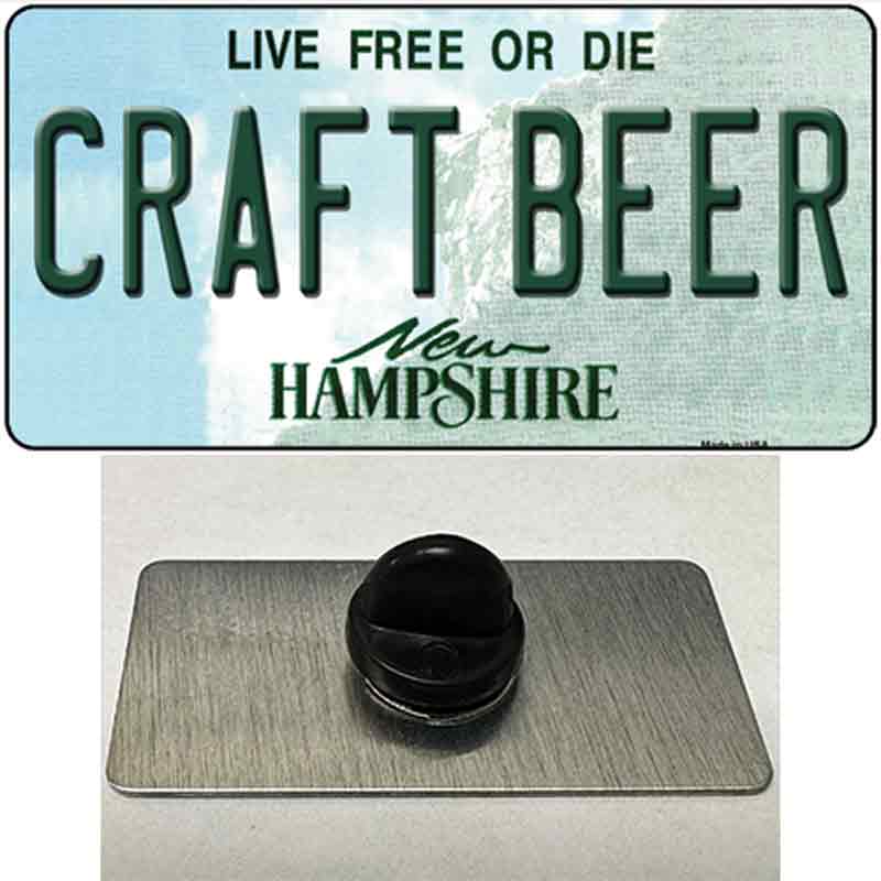 Craft Beer New Hampshire Novelty Metal Hat Pin