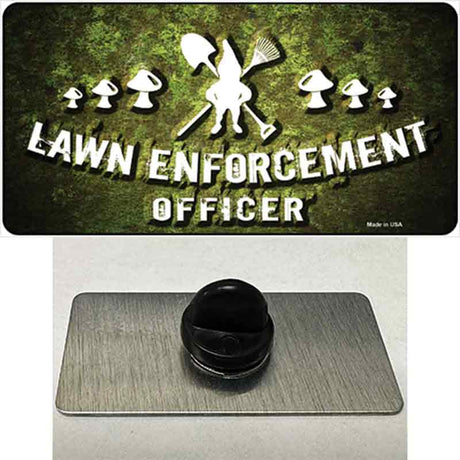 Lawn Enforcement Gnome Novelty Metal Hat Pin