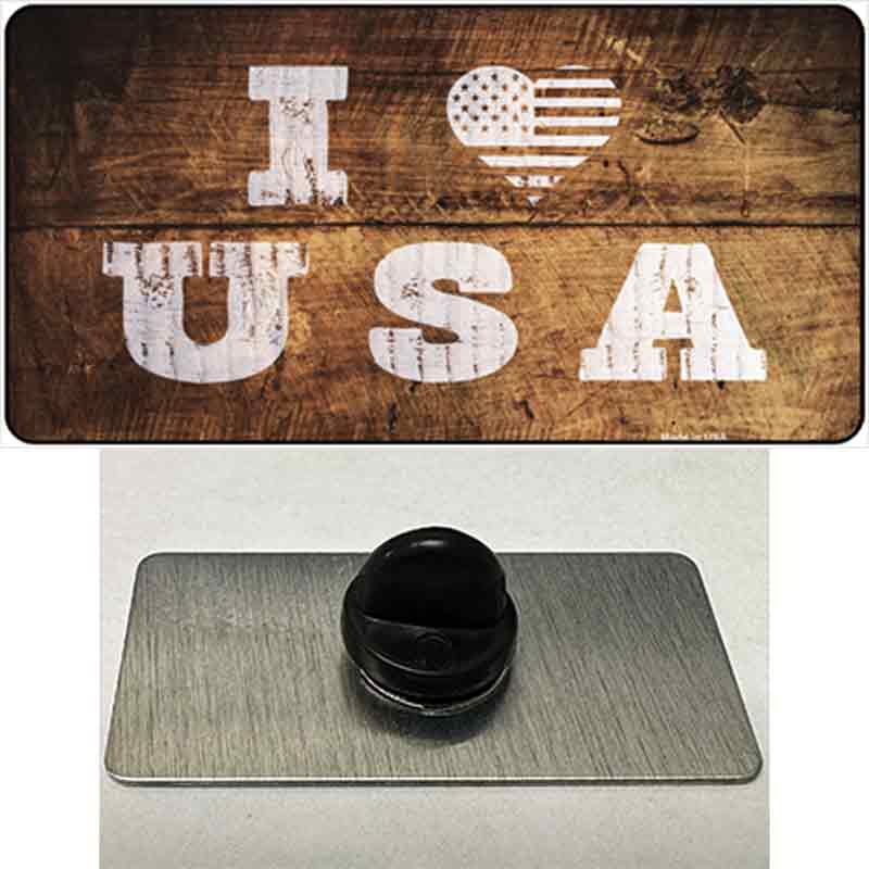 I Love USA Novelty Metal Hat Pin