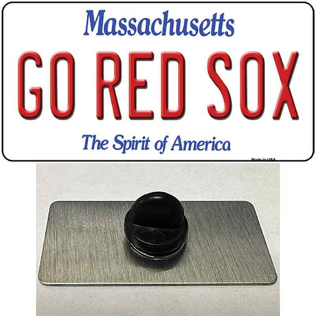 Go Red Sox Massachusetts Novelty Metal Hat Pin