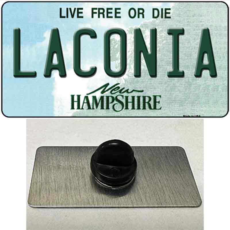 Laconia New Hampshire Novelty Metal Hat Pin