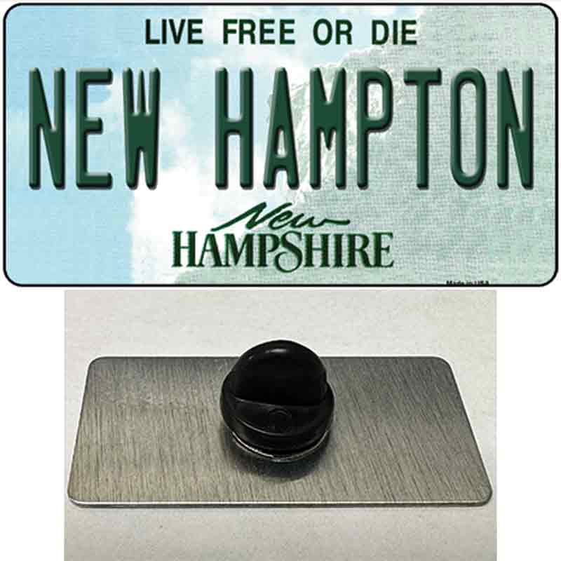 New Hampton New Hampshire Novelty Metal Hat Pin