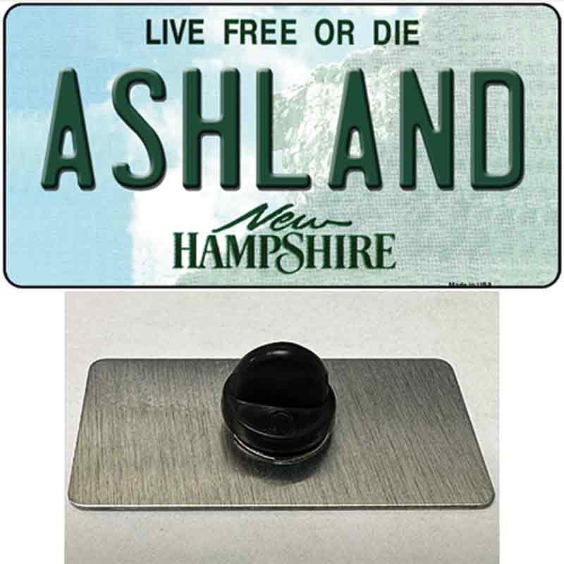 Ashland New Hampshire Novelty Metal Hat Pin