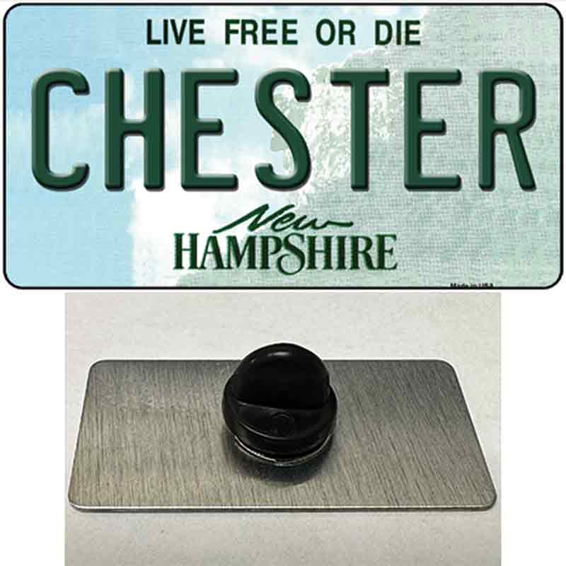 Chester New Hampshire Novelty Metal Hat Pin