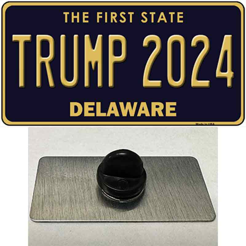 Trump 2024 Delaware Novelty Metal Hat Pin