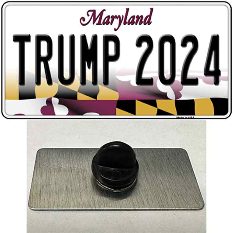 Trump 2024 Maryland Novelty Metal Hat Pin