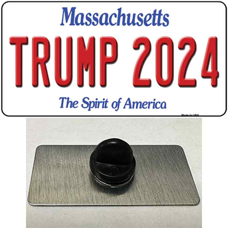 Trump 2024 Massachusetts Novelty Metal Hat Pin