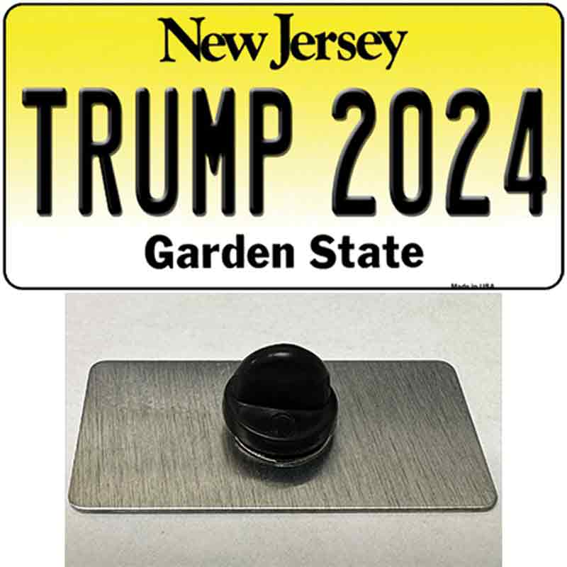 Trump 2024 New Jersey Novelty Metal Hat Pin