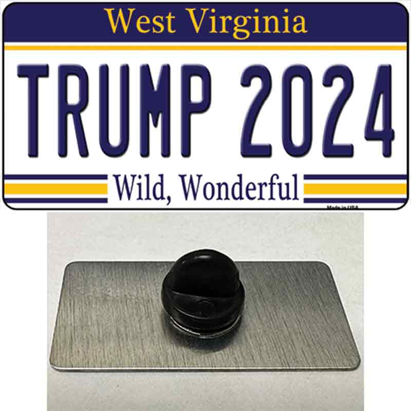 Trump 2024 West Virginia Novelty Metal Hat Pin