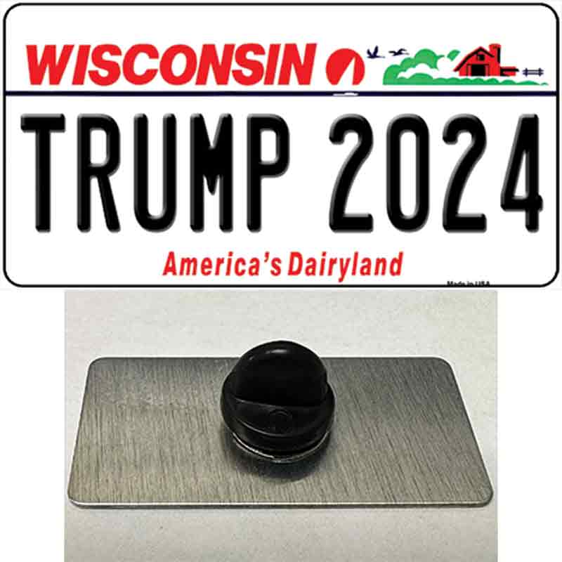 Trump 2024 Wisconsin Novelty Metal Hat Pin