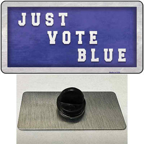 Just Vote Blue Novelty Metal Hat Pin