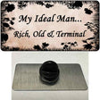 Rich Old And Terminal Novelty Metal Hat Pin