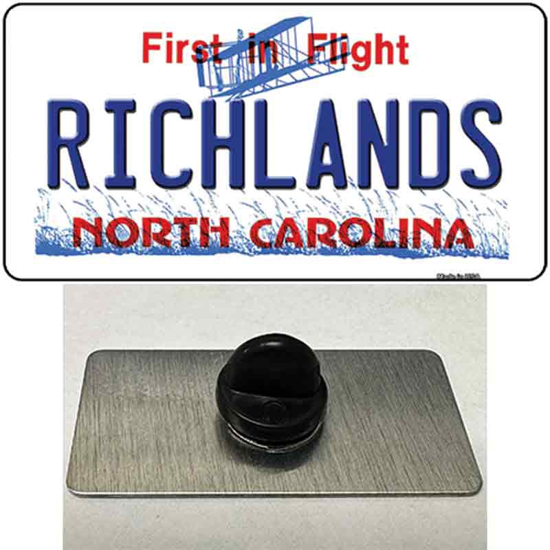 North Carolina Richlands Novelty Metal Hat Pin