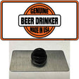 Genuine Beer Drinker Novelty Metal Hat Pin