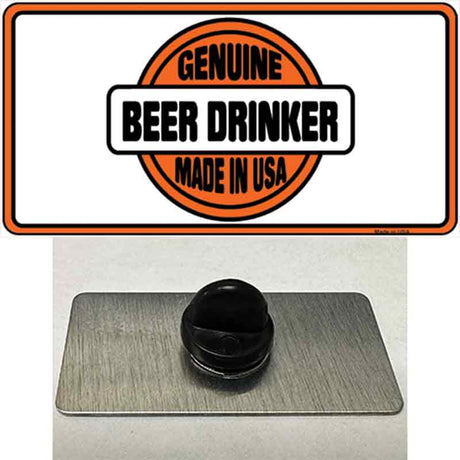 Genuine Beer Drinker Novelty Metal Hat Pin