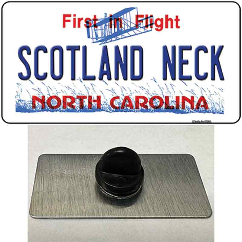 North Carolina Scotland Neck Novelty Metal Hat Pin