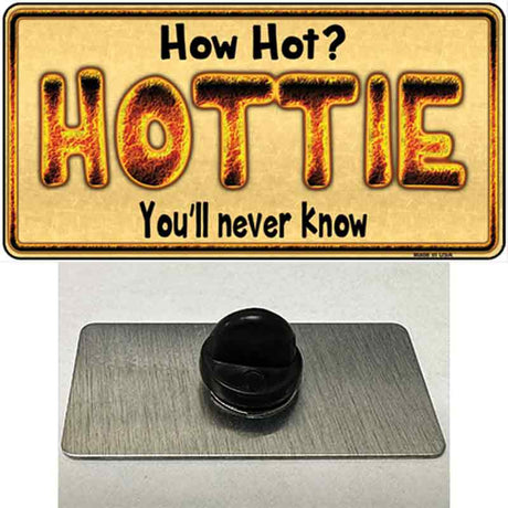 Hottie Know Novelty Metal Hat Pin