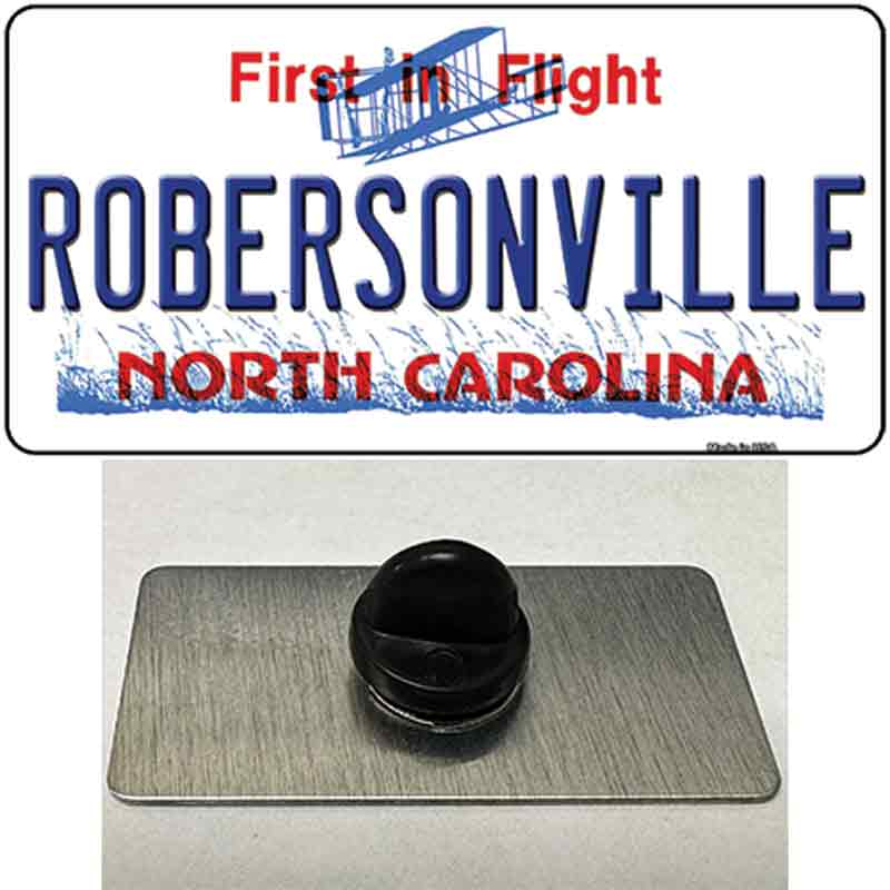 North Carolina Robersonville Novelty Metal Hat Pin