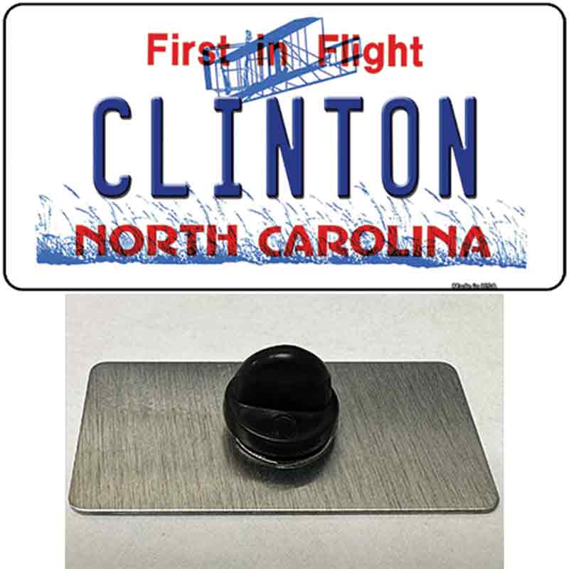 North Carolina Clinton Novelty Metal Hat Pin