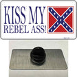 Kiss My Rebel Ass Novelty Metal Hat Pin