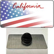 California Plate American Flag Novelty Metal Hat Pin