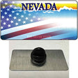 Nevada with American Flag Novelty Metal Hat Pin