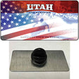 Utah with American Flag Novelty Metal Hat Pin