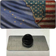 Alaska/American Flag Novelty Metal Hat Pin