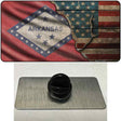 Arkansas/American Flag Novelty Metal Hat Pin