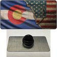 Colorado/American Flag Novelty Metal Hat Pin