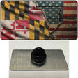 Maryland/American Flag Novelty Metal Hat Pin